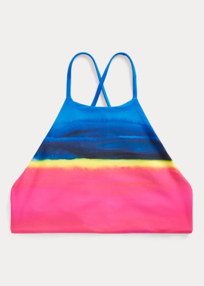 Women's Polo Ralph Lauren Dip-Dyed Halter Bikini Tops | 356812RAM